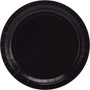 Solid Color Dinner Plates, Black, 9\" - 1 Pkg