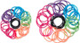 Hair Elastics-Thin No Damage, Asst, 80 Pc - 1 Pkg
