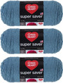 E300 Super Saver Yarn, Country Blue, 7 oz - 3 Packs