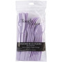 Solid Color Assorted Cutlery, Lavender, 6-7\" - 1 Pkg