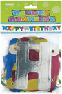 Deluxe Happy Birthday Banner Decoration, 4.5\" - 1 Pkg