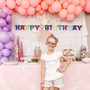 Deluxe Happy Birthday Banner Decoration, 4.5\" - 1 Pkg