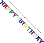 Deluxe Happy Birthday Banner Decoration, 4.5\" - 1 Pkg