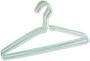 Drip Dry Plastic Coated Wire Hanger 10Pk, White - 1 Pkg