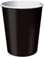 Solid Color Hot/Cold Cups, Black, 9 oz - 1 Pkg