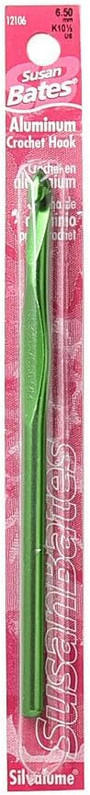 5 1/2\" Silvalume Crochet Hook, 6.5Mm, K10.5 - 1 Pkg