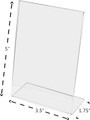 Bent Acrylic Vertical Frame, Clear, 3.5X5\" - 1 Pkg