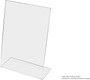 Bent Acrylic Vertical Frame, Clear, 3.5X5\" - 1 Pkg