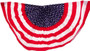 Patriotic Bunting-Striped, Red/White/Blue, 24X48\" - 1 Pkg