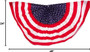 Patriotic Bunting-Striped, Red/White/Blue, 24X48\" - 1 Pkg