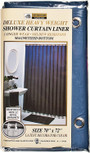 Deluxe Vinyl Shower Curtain Navy, Navy, 70\"X72\" - 1 Pkg