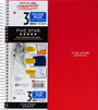 Five Star 3 Subject Notebook, College Ruled 150Ct. 8.5X11\" - 1 Pkg