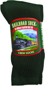 Men's Crew Socks, Black - 1 Pkg