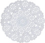 Royal Lace Paper Lace Doilies, White, 10\" - 12 ct