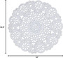 Royal Lace Paper Lace Doilies, White, 10\" - 12 ct