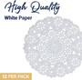 Royal Lace Paper Lace Doilies, White, 10\" - 12 ct