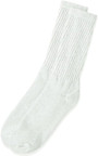 Men's Crew Socks, White - 1 Pkg