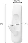 Command Adhesive Utility Hooks, White, Medium - 1 Pkg