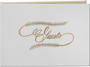 Guest Book, White, 6X8.5\" - 1 Pkg