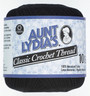 Aunt Lydia's Classic Crochet Thread, Black, 350 Yds. - 3 Pkgs