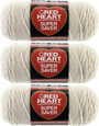 E300 Super Saver Yarn, Aran, 7 oz - 3 Packs