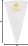Pastry/Decorating Bag, Cake Decorating, White,  12\" - 1 Pkg