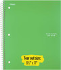 Five Star 1 Subject Notebook, College Ruled 100Ct. 8.5X11\" - 1 Pkg