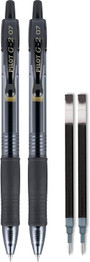G2 Rolling Ball Pen 2pk Fine, Black - .7mm