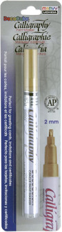 Calligraphy Paint Metallic Markers, Gold, 2Mm - 1 Pkg
