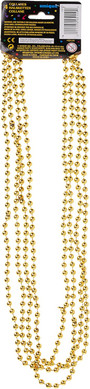 Bead Necklace Party Favors, Gold, 32\" - 1 Pkg