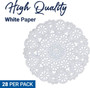 Royal Lace Paper Lace Doilies, White, 6\" - 1 Pkg