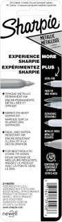 Sharpie Metallic Silver Permanent Marker, Silver, 2Ct. - 1 Pkg