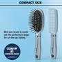 Conair Fusion Mid Size Cushion Hair Brush & Comb, 2 Pc