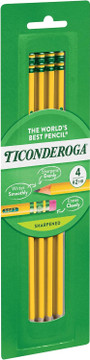 Ticonderoga Pencils, 4Ct. - 1 Pkg
