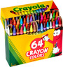 Crayons-Non Peggable, Assorted, 64Ct. - 1 Pkg