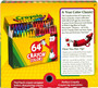 Crayons-Non Peggable, Assorted, 64Ct. - 1 Pkg