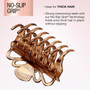 Crown Jaw Hair Clip-No Slip, Natural - 1 Pkg
