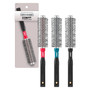 Hot Curling Hair Brush-Round, Black - 1 Pkg