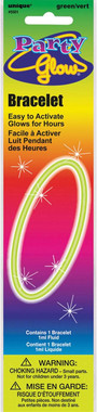 Party Glow Bracelet Party Favors, Green, 8\" - 1 Pkg
