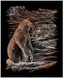 Engrave Art-Grizzly Bears, Copper - 8\"x10\"