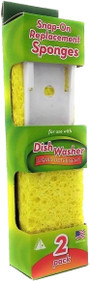 Arrow Dishwasher Replacement Sponge, Yellow - 2 ct