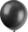 Balloon, Jet Black, 12\" - 1 Pkg