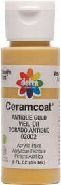 Ceramcoat Acrylic Paint, Antique Gold, 2 oz - 1 Pkg