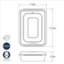 Cake Pan W/ Cover, Silver, 9\"X13\" - 1 Pkg