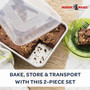 Cake Pan W/ Cover, Silver, 9\"X13\" - 1 Pkg