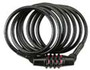 Combination Cable Lock, Black - 1 Pkg