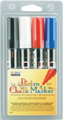 Bistro Chalk Marker Set, Black Red White Blue, 6Mm - 1 Pkg