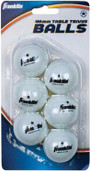 Table Tennis Balls 6Pk, White, 6Pk - 1 Pkg