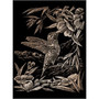 Engrave Art-Hummingbird, Copper - 8\"x10\"