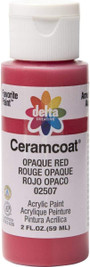 Ceramcoat Acrylic Paint, Opaque Red, 2 oz - 1 Pkg
